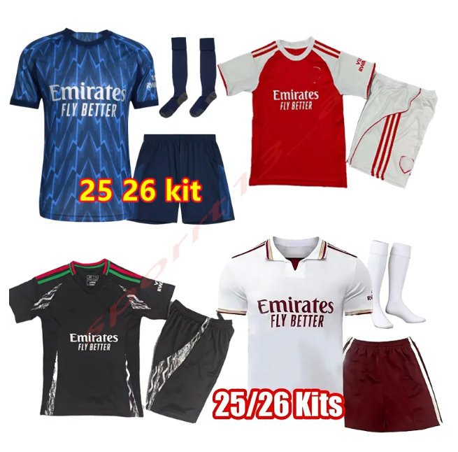 2025/26 season football shirts. Styles include Bukayo Saka Gabriel Martinelli Kai Havertz etc brands for children to football shirts sports shirts Breathable