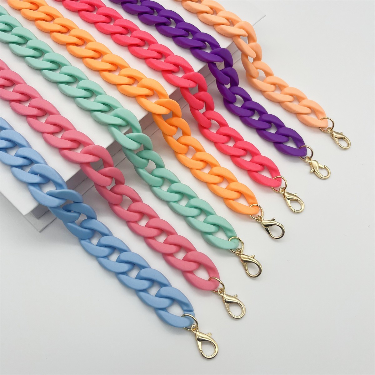 Acrylic Womens Bag Shoulder Straps Acrylic Chain Straps for Purse Handbags Chunky Chain Purse Strap 250709
