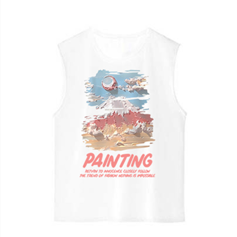 2026 Summer Men's American High Street Tank Tops | Minimalist INS Trendy Casual Athletic Sleeveless Tees