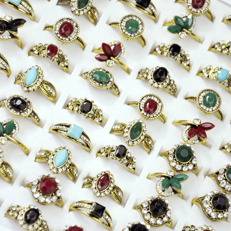 TYM Tibetan Vintage Style Rings Semi Stone Rings For Women High Quality Rings 240711