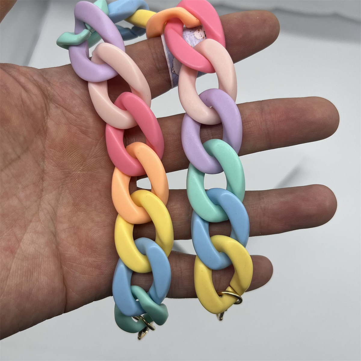 Acrylic Womens Bag Shoulder Straps Acrylic Chain Straps for Purse Handbags Chunky Chain Purse Strap 250709
