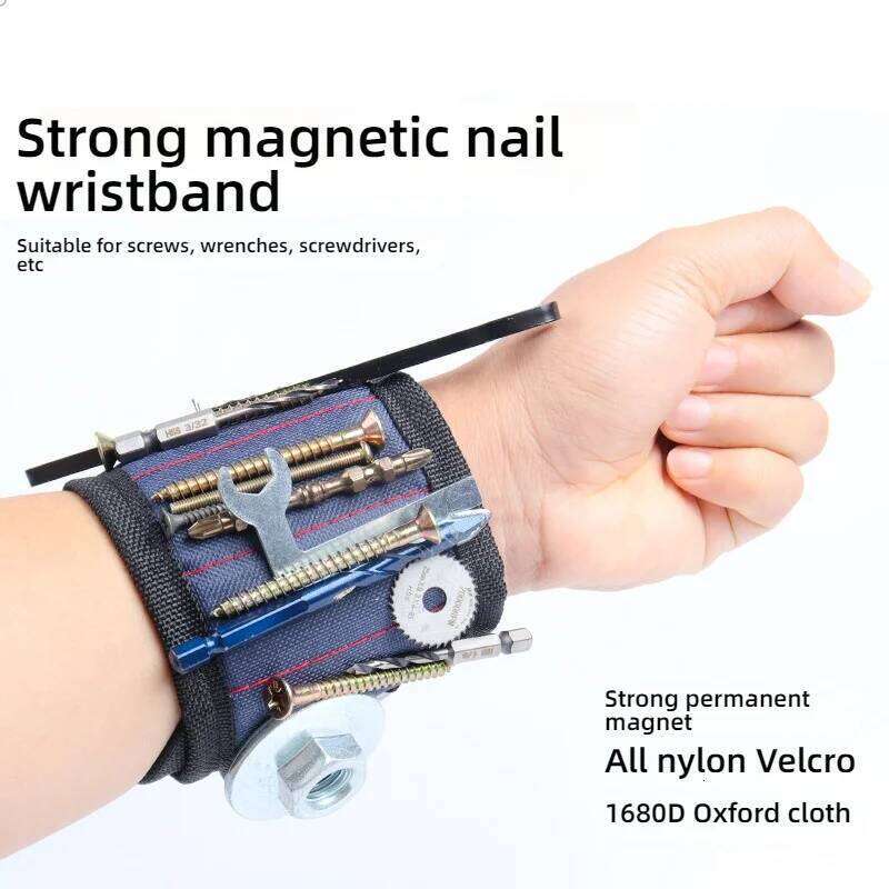 Strong Magnetic Wristband - Powerful Magnet Wrist Strap for Electricians & Carpenters | Screws Adsorption, Multipurpose Tool Sto