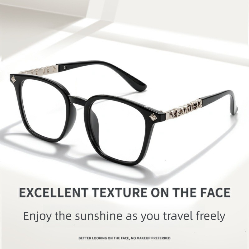New Large Frame Sword Shaped Eyebrow Frame Designer Sunglasses Fashionable And Natural Outdoor Leisure Glasses Beach Travel Sunglasses Wholesale