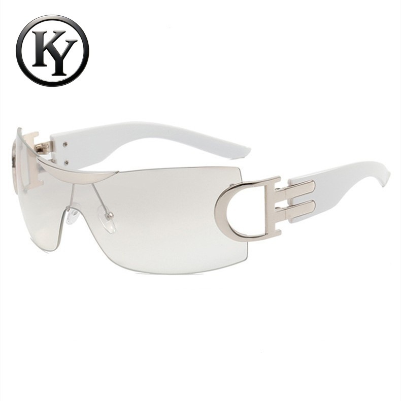 New Frameless Designer Sunglasses With Futuristic Technology Outdoor Fashion Sports Glasses Personalized Luxury Fashion Beach Sunglasses Wholesale