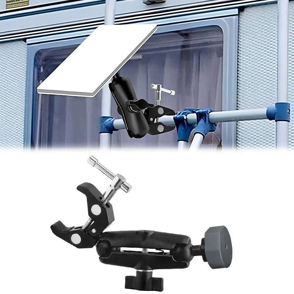 For Starlink Mini Bracket Kit Adjustable Pole Clamp Mount for RV/Yacht/Camper/Guardrails