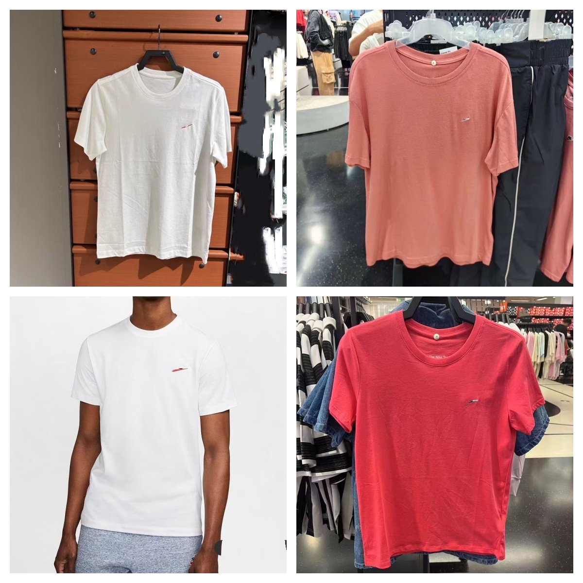 230g-260g Adult Men's Swoosh Designer T-shirt SignatureEmbroidered Logo Sportswear US Sport Brand Youth Boy Hiking Outdoor Lining Tees Tops