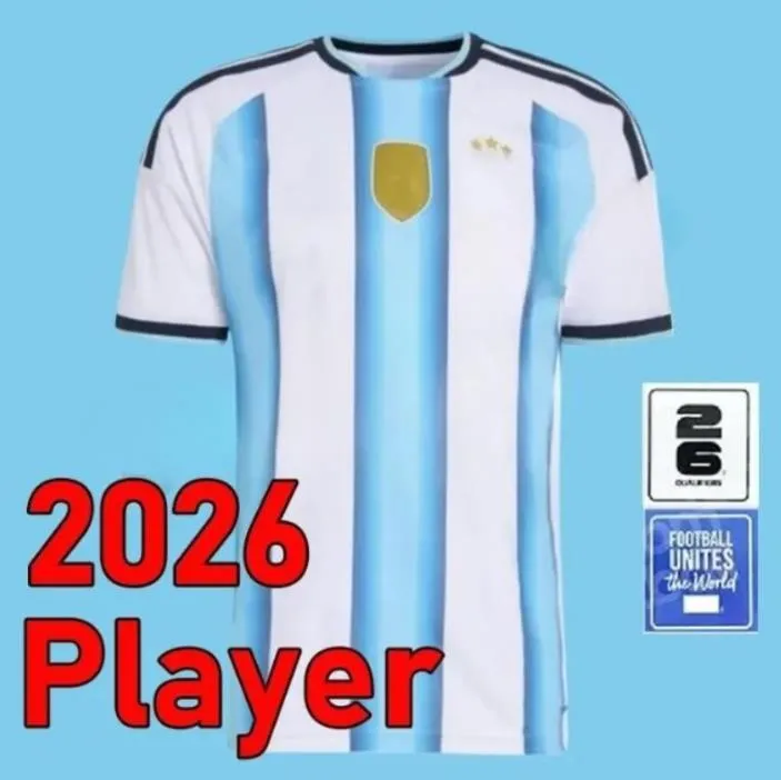 Argentinas Jersey 2026 World Cup Soccer Jerseys Long Sleeves 26 27 GARNACHO DE PAUL Maillot Retro Football Shirts Tops Men Kit Kids Goalkeeper Trainin