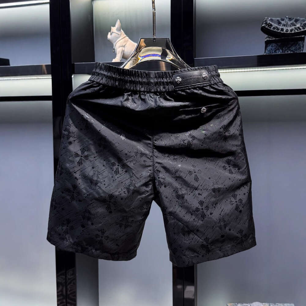 High End Jacquard For Men New Summer Trendy Slim Fit Casual Beach Shorts Men S Knee Length Shorts Shorts Men Pants Swim Trunks - view 6