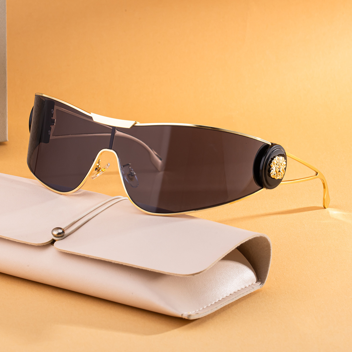 2026 New Model Designer-style Women's Fashionable Sports Sunglasses One-piece Lenses, Windproof Outdoor Sun Protection Cycling-specific Sunglasse