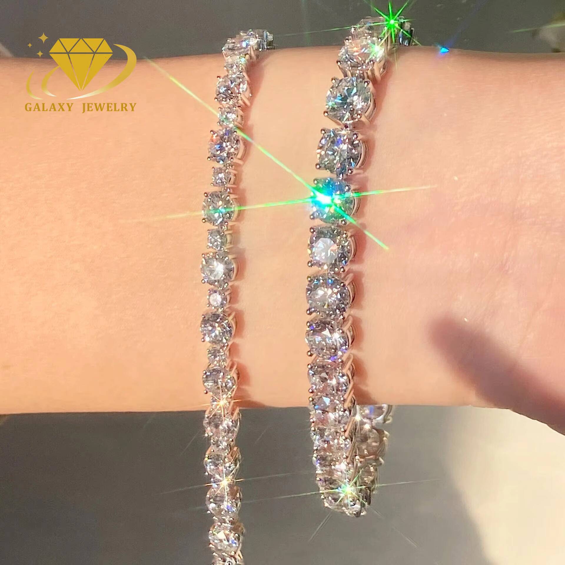 Customized Jewelry Igi Certified Diamond Lab Grown 14K Moissanite Lab Diamond Necklace Lab Grown Diamond Tennis Bracelet
