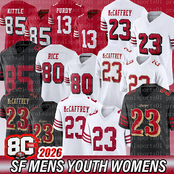 San FranciscoS Jersey 49erss Jersey Christian McCaffrey Brock Purdy Nick Bosa George Kittle Fred Warner sf 49ersJersey football Jersey