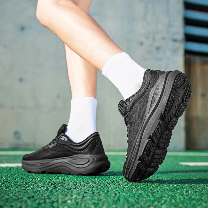 Fashionable casual mens sneakers non-slip wear-resistant air cushion sneakers outdoor lightweight breathable mesh running shoes 260410