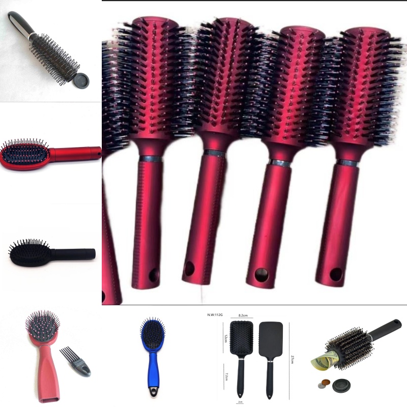 Hair Brush Stash Safe Diversion Secret storage boxs Bottles Jars Security Hairbrush Hidden Valuables Hollow Container Pill Case 6 Styles choose