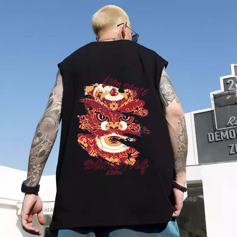 2026 New Men's American Style Letter Print Tank Tops | Summer Trendy Hip-Hop Sleeveless Tees Base Layers