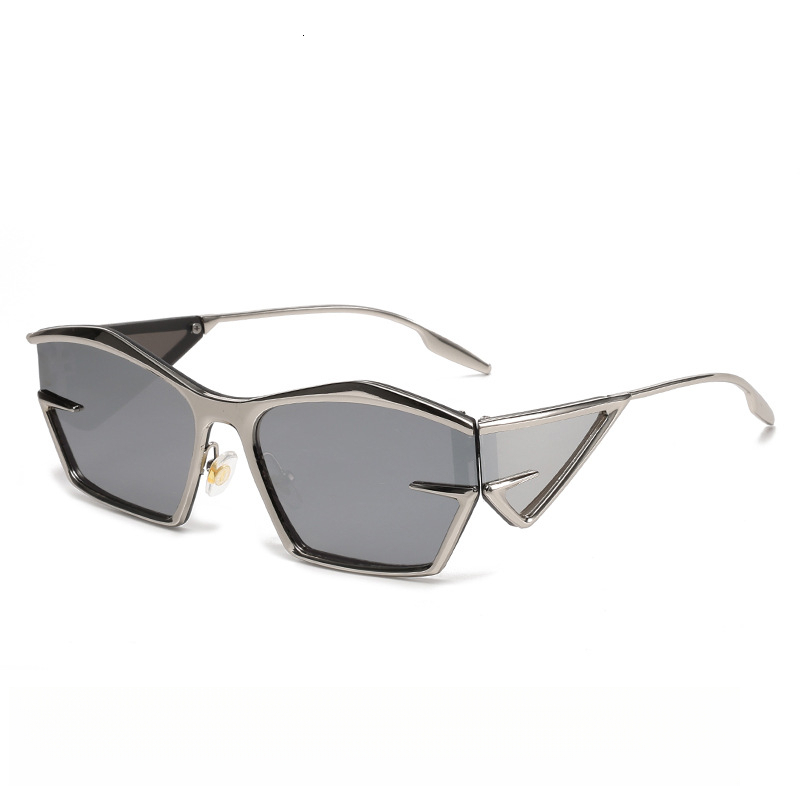 2026 New Model Designer Futuristic Style Technological Lens Sunglasses Fashion Show Outdoor Beach Fashion Sunglasses Suitable For Both Men And Women