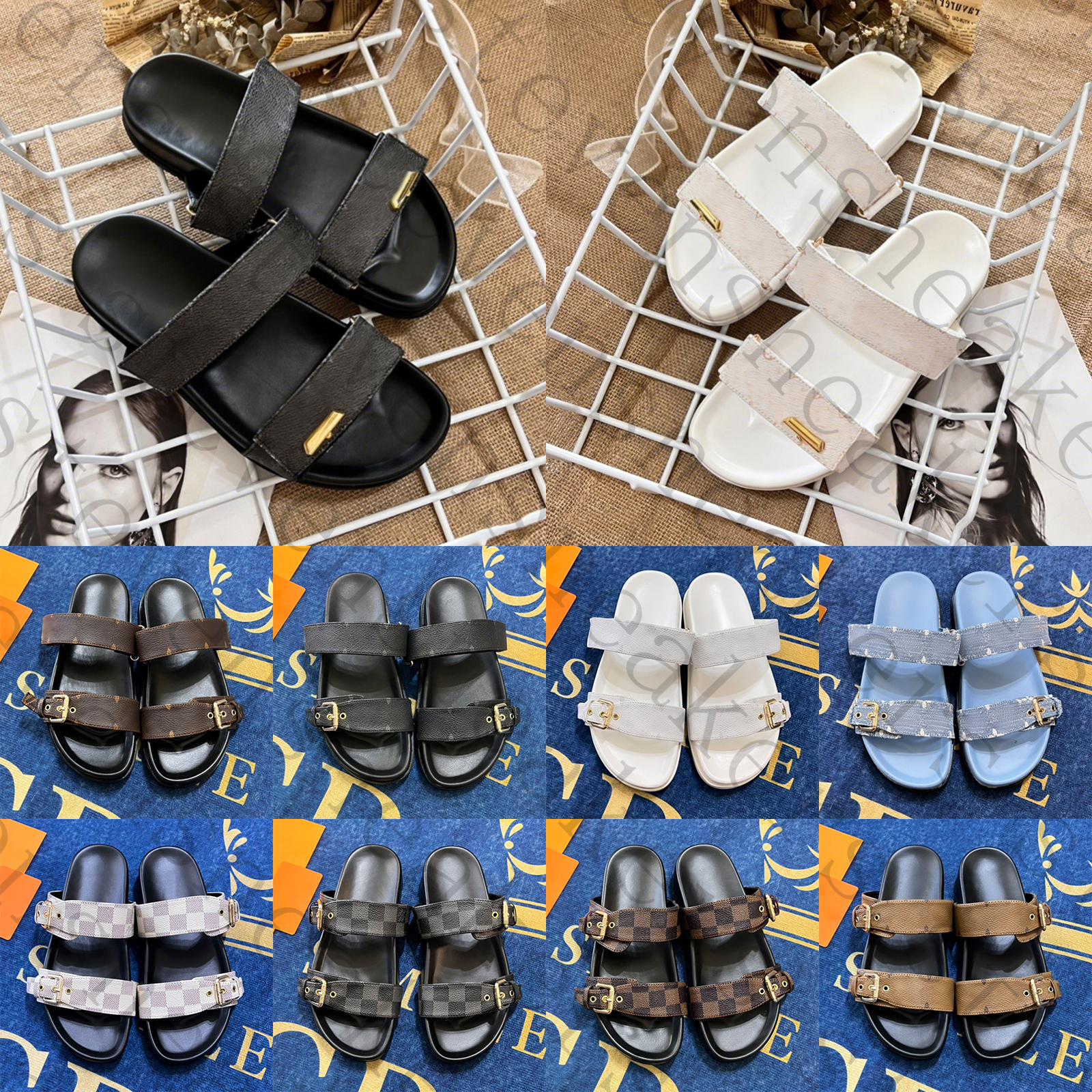 Free Shipping luxury sandles for women designer lvs slides clogs summer cool lvssandals lvsandale Shoes slides sandal flip flops d h gate top