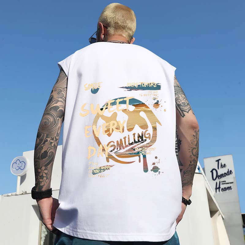 Summer Men's Rich Duck Print Tank Tops | Quick-Dry Athletic Gym Plus Size Sleeveless Tees