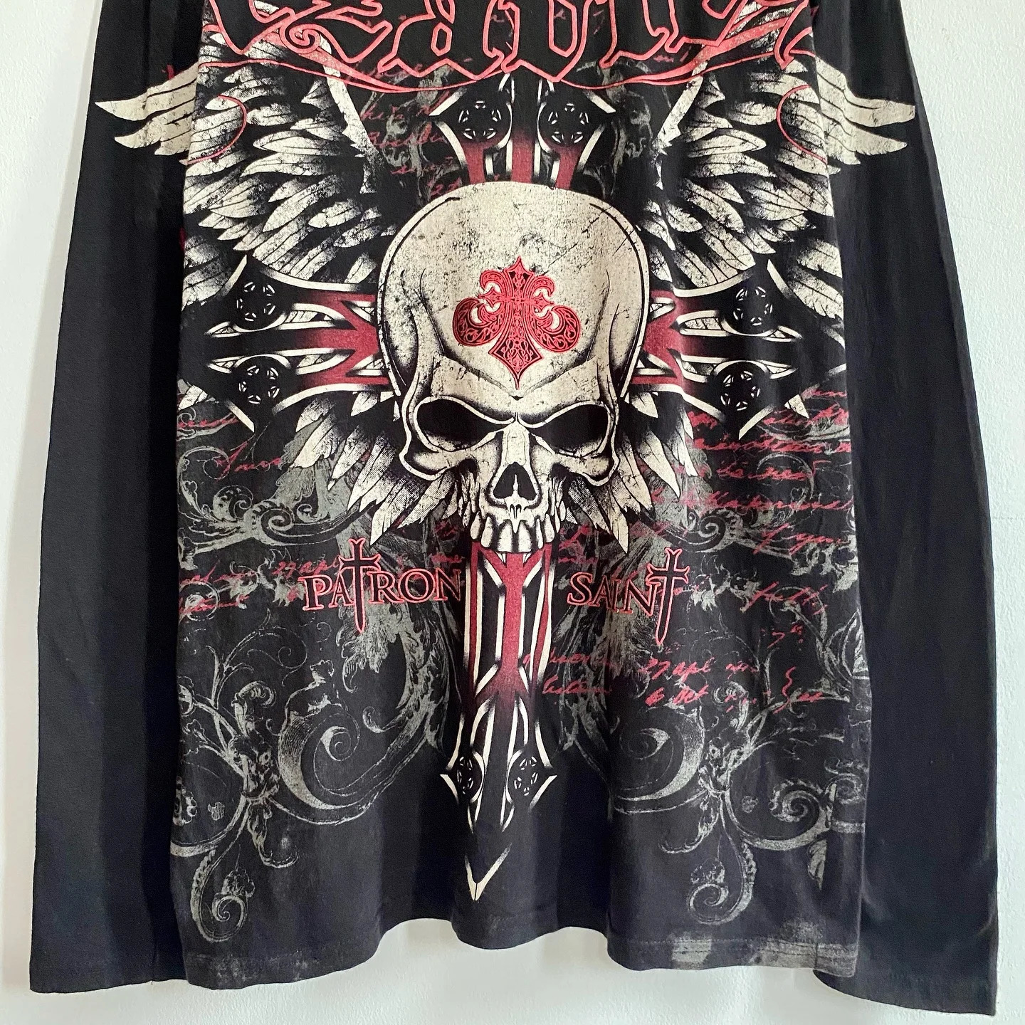 Affliction Long sleeved T shirt Y2K Gothic Fashion Round Neck Oversized Pullover Shirt Mens Womens Casual Tops Streetwear 260413