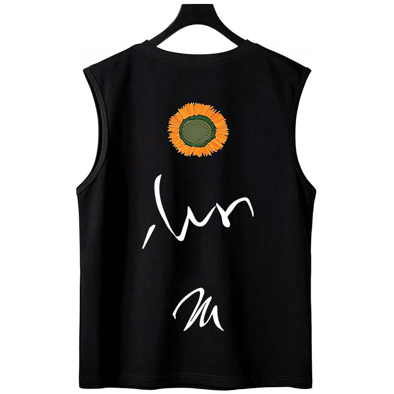 2026 Summer Men's INS Trendy Basketball Tank Tops | Loose Athletic Gym Sleeveless Tees for Outerwear