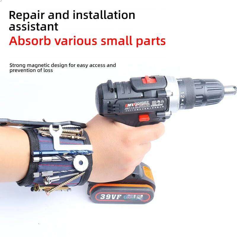Strong Magnetic Wristband - Powerful Magnet Wrist Strap for Electricians & Carpenters | Screws Adsorption, Multipurpose Tool Sto