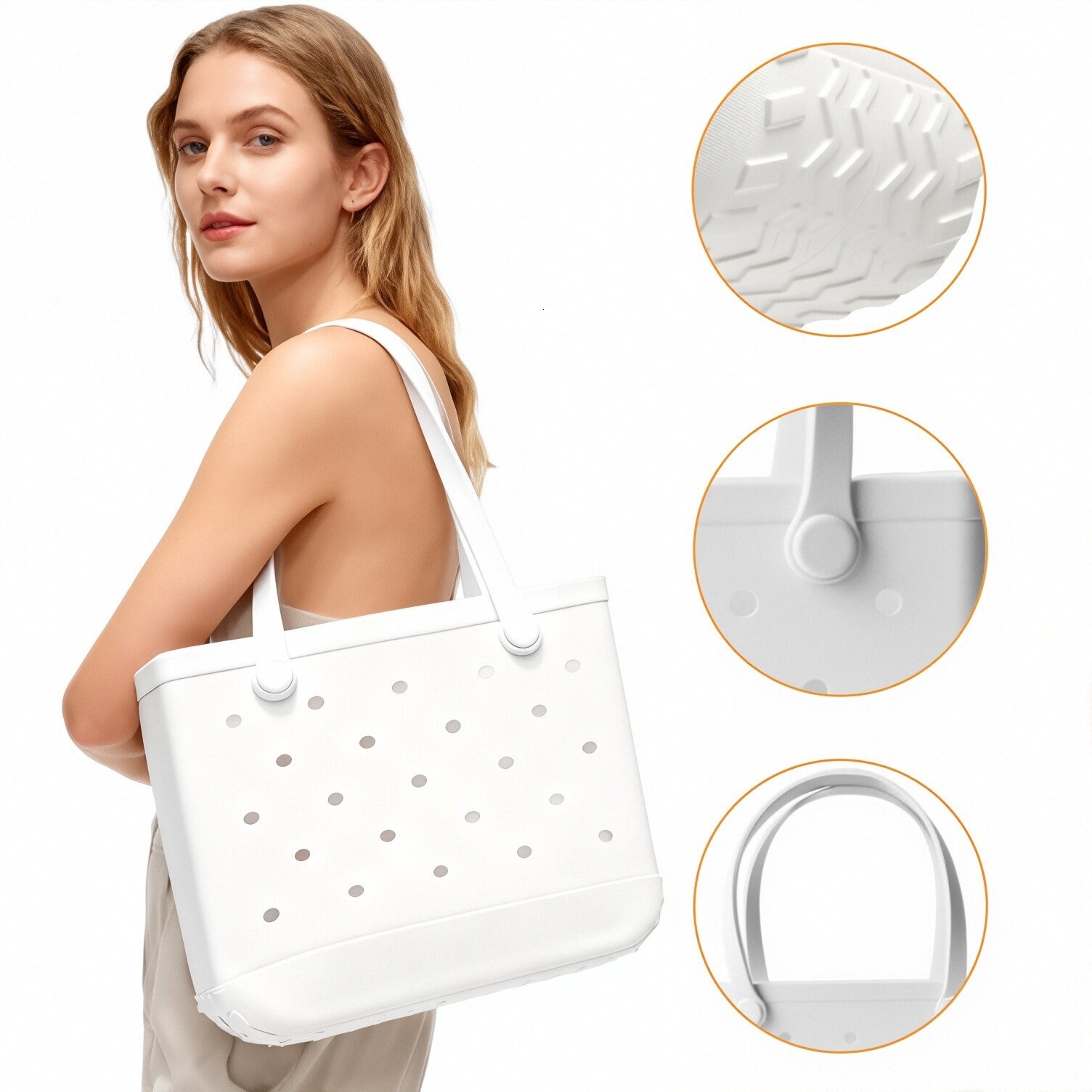 Directly from the manufacturer, EVA bag, popular in Europe America, washable, lightweight, suitable for beach and outdoor sports, hand-held