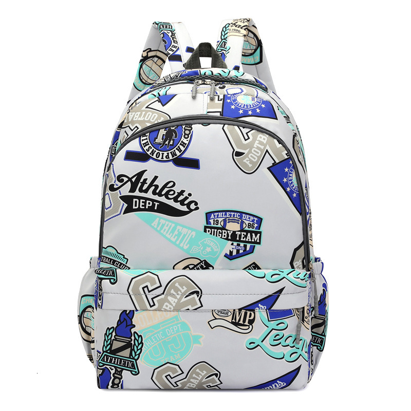 2026 New Vintage Athletic Print Students, Large Capacity Casual School Bag, Fashion Laptop Backpack for Daily Use