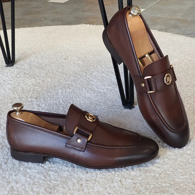 Fashion Shoes Men Casual Autumn Leather Loafers Office For Driving Moccasins Comfortable Slip on Party 260413