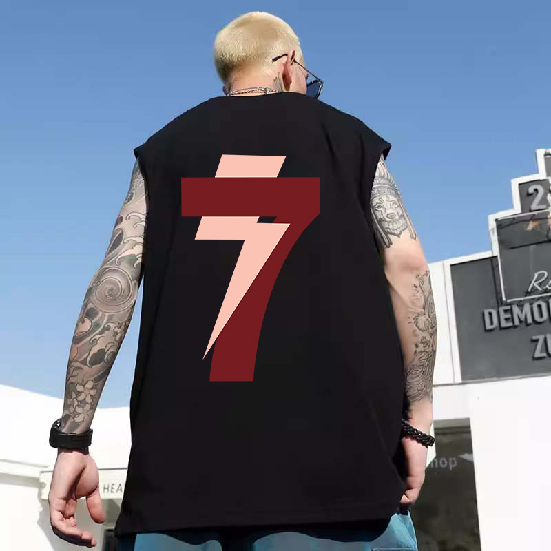 2026 Summer New Men's American Trendy Cartoon Character Print Tank Tops | Loose Casual Sleeveless Tees