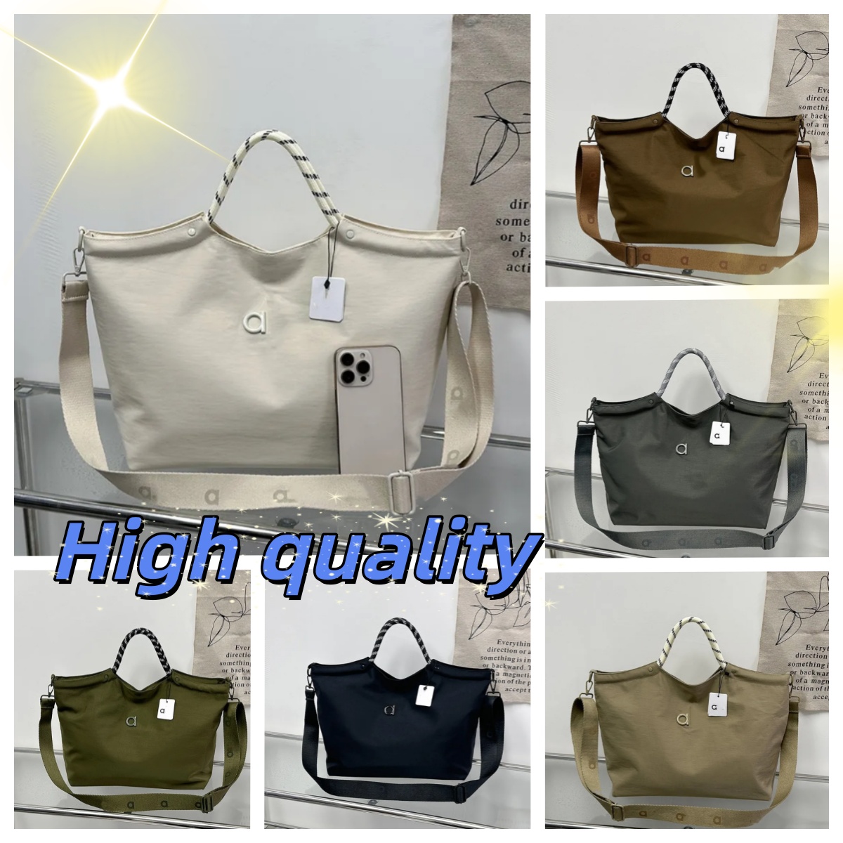 alone gym bag designer bag totebag travel backpack New Yoga Bag Fashionable Commuter Korean-style Handbag Crossbody Bag Tote Bag Textured Women's Bag shoulder bag