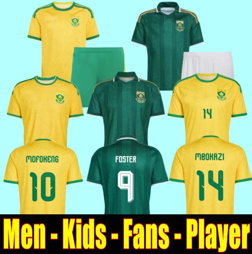 South Africa 2026 World Cup Home Away Kit FOSTER Soccer Jersey APPOLLIS MOFOKENG MAKGOPA HLONGWANE MBATHA MBOKAZI MODIBA SIBISI Football shirt men kids set