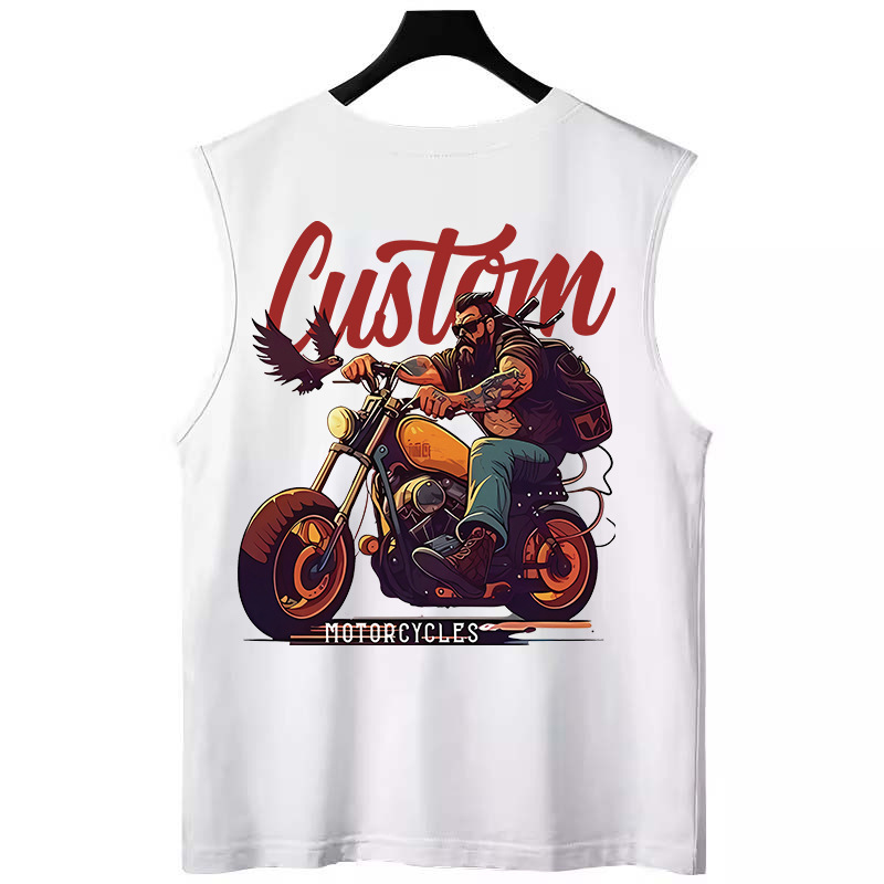 Summer Men's Astronaut Print Tank Tops | Trendy Loose Plus Size Athletic Casual Sleeveless Tees