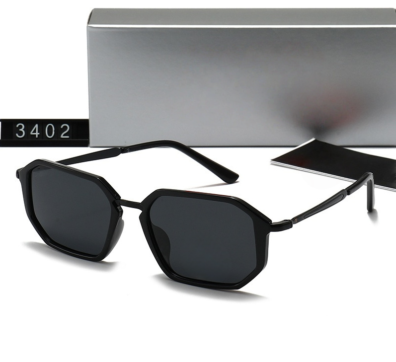 rb designer sunglasses New polarized fashion anti-UV small frame sunglasses street style metal sunglasses for men and women full frame glasses 3402