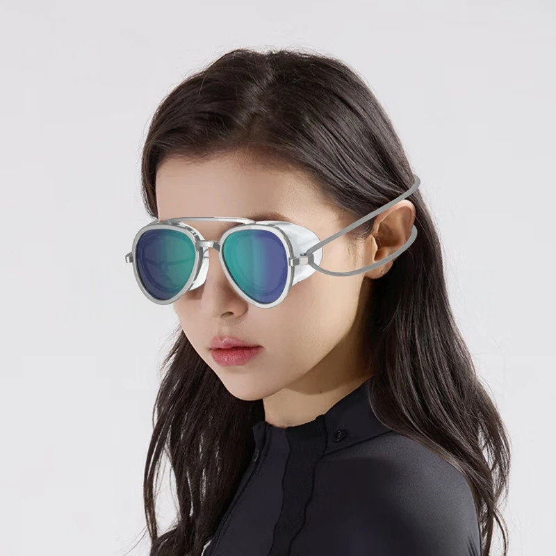 Full-View Anti-Fog Swim Goggle Professional Full Angle Anti Fog Swimming Goggles Swimming Goggles Men Women Retro Goggles 260327