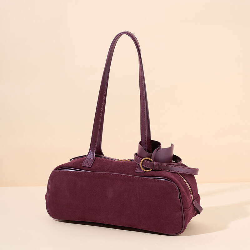 2026 New Minimalist Top Layer Frosted Cowhide Boston Bag Retro Genuine Leather Crossover Bag Winter Hot Commute Bowling Beach Shoulder Bag For Women S