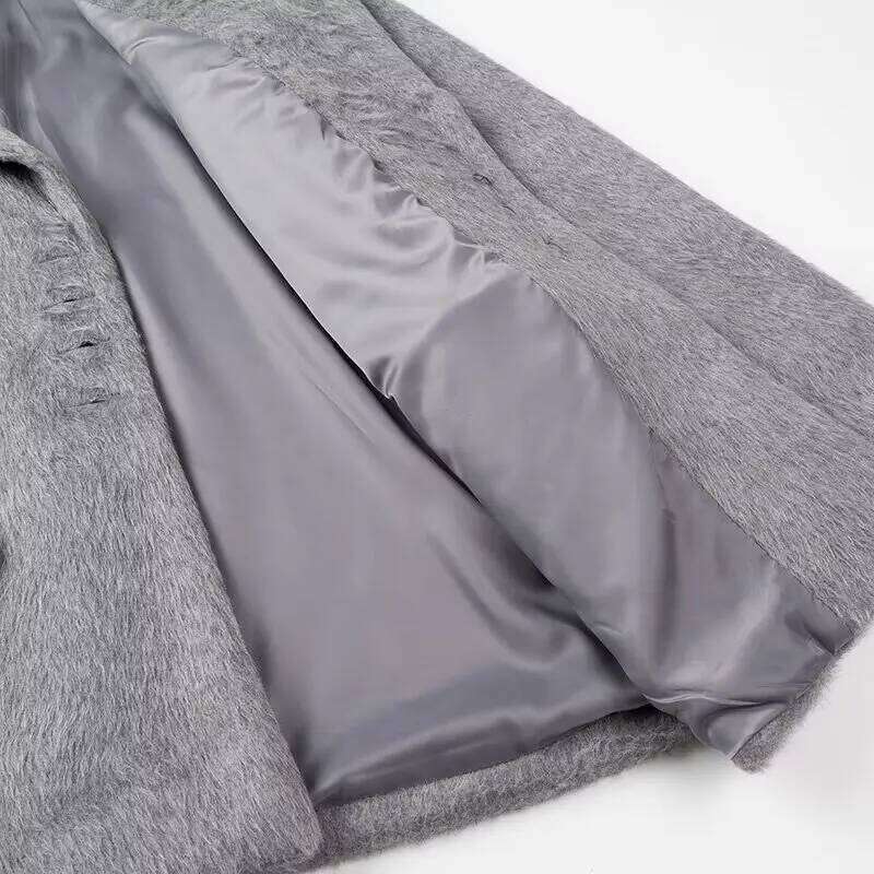 Women Winter Warm Blazer Coat Turn Down Collar Unique Design Fashion Casual Elegant Outerwear Tops For Ladies MAKOUFEI