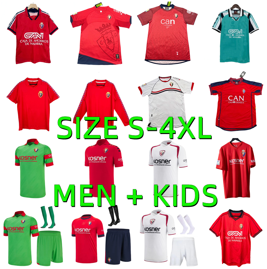 25 26 OSASUNA soccer jerseys 1996 1997 2004 2005 2010 2012 Retro DAVID GARCiA CHIMY CAMISETA EQUIPACIoN ADULTO 2025 2026 CHIMY AVILA TORRES MONCAYOLA Men kids kit