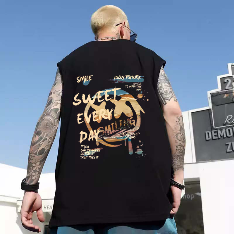 Summer Men's Rich Duck Print Tank Tops | Quick-Dry Athletic Gym Plus Size Sleeveless Tees