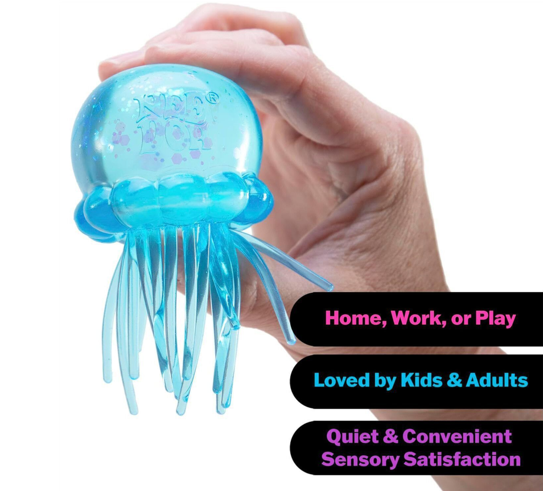 Wholesale bulk ready to ship hot selling samll and large size soft squeeze decompression Jelly fish squishy Squeeze Stress Ball