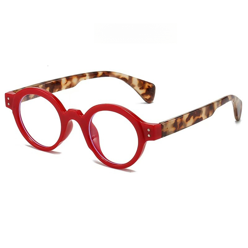 New Anti Blue Light Reading Glasses With Spring Designer Eyeglass Legs And Square Frame Cross-border New Fashion Women's High-end Anti Blue Light