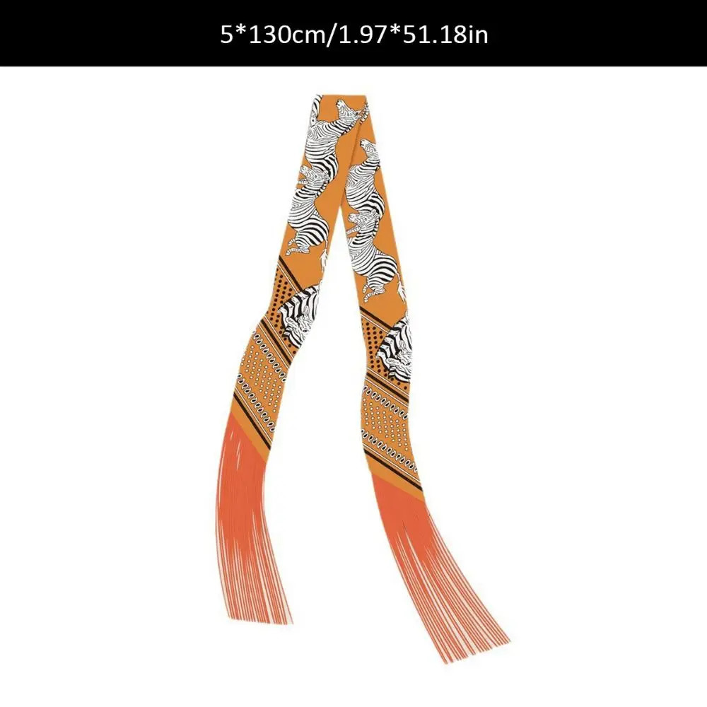 Silk Korean Long Tassel Ribbon DIY Decoration 5x130cm Womens Decorative Scarf Fashion Accessories Small Scarf 260409