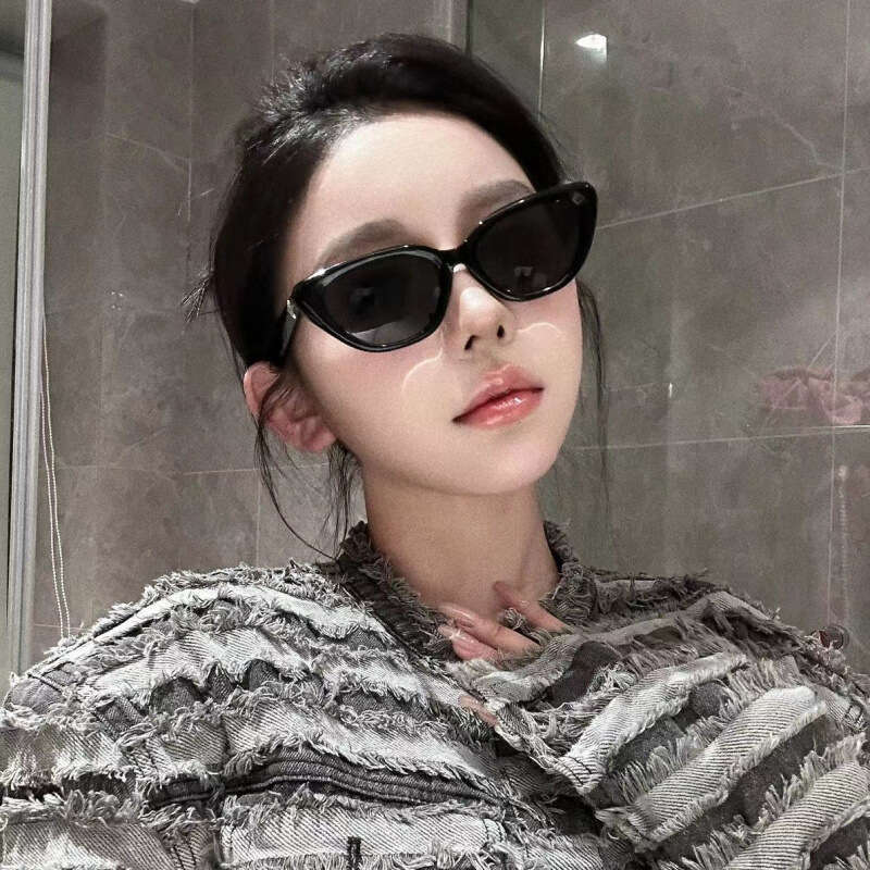 High end fashionable women's sunglasses, universal personalized cat eye sunglasses, European and American style prescription glasses, women'