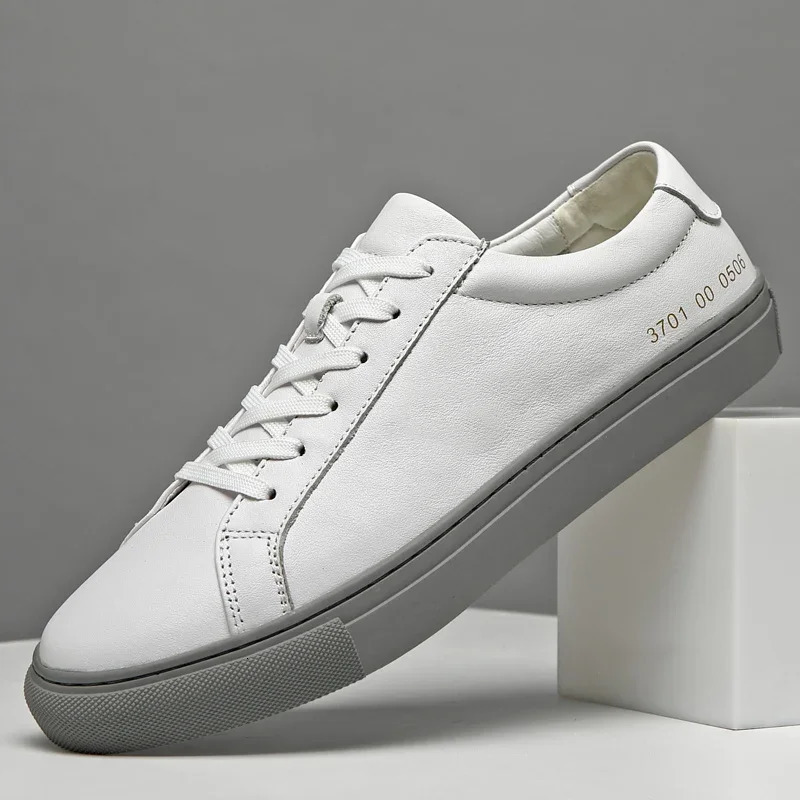 Italian Genuine Leather Mens Shoes 2024 ner White Comfy Walking Laceup Business Outdoor Zapatos Para Hombre 260413 - view 6