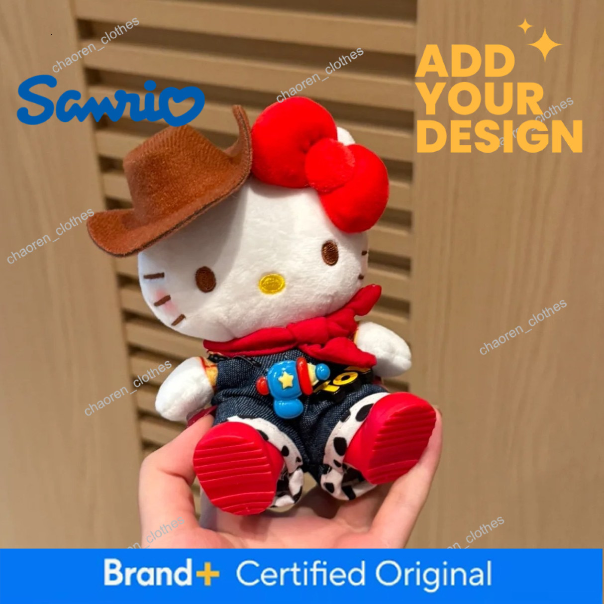 Official Straw Hat Tulle Skirt Hello Kitty Bag Charm, Cute Cartoon Plush Doll, Lovely Gift