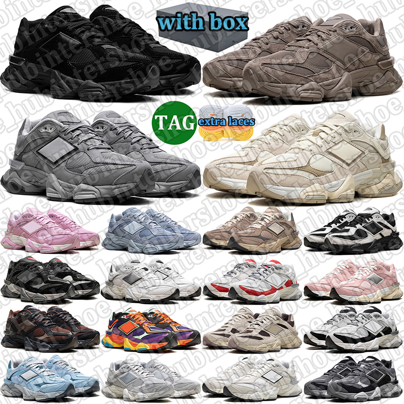 with box men women running shoes designer sneakers outdoor durable trainers comfortable sports shoe runner Black Silver Metallic Grey Shadow Phantom