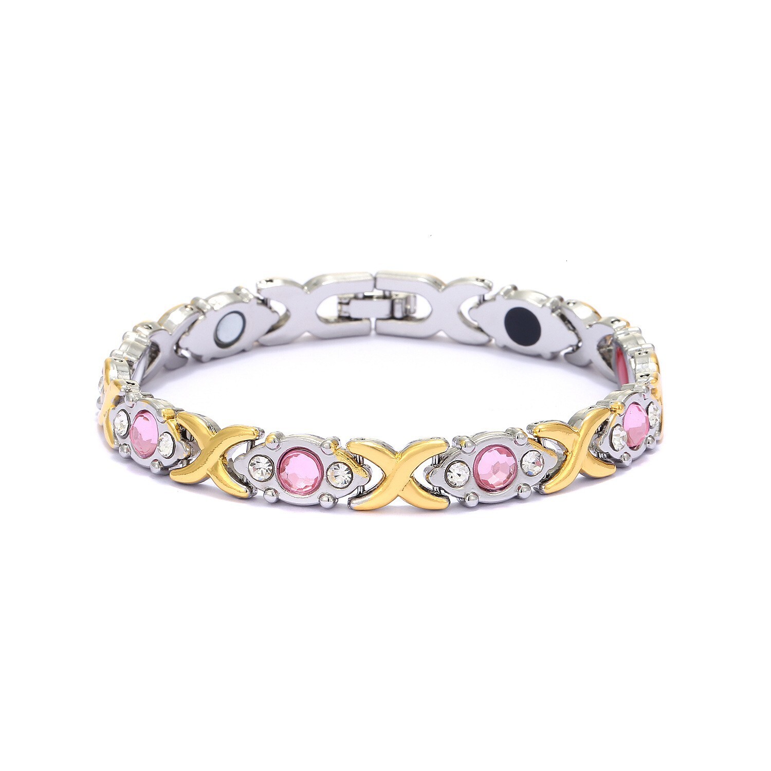 Designer bracelet - Detachable energy magnetic bracelet - Environmentally friendly alloy with embedded diamonds - Adjustable style - Women's brac