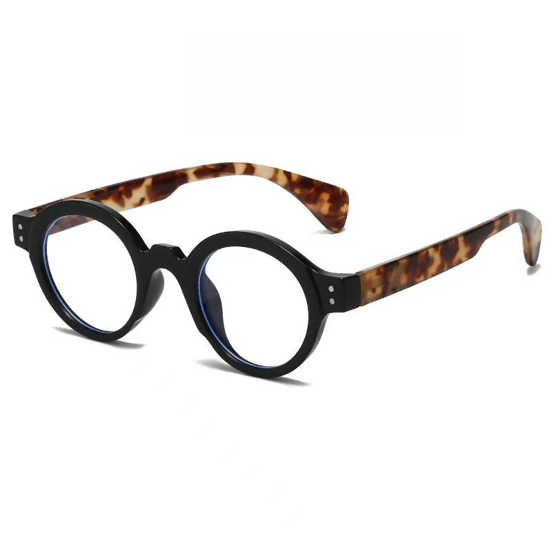 New Anti Blue Light Reading Glasses With Spring Designer Eyeglass Legs And Square Frame Cross-border New Fashion Women's High-end Anti Blue Light