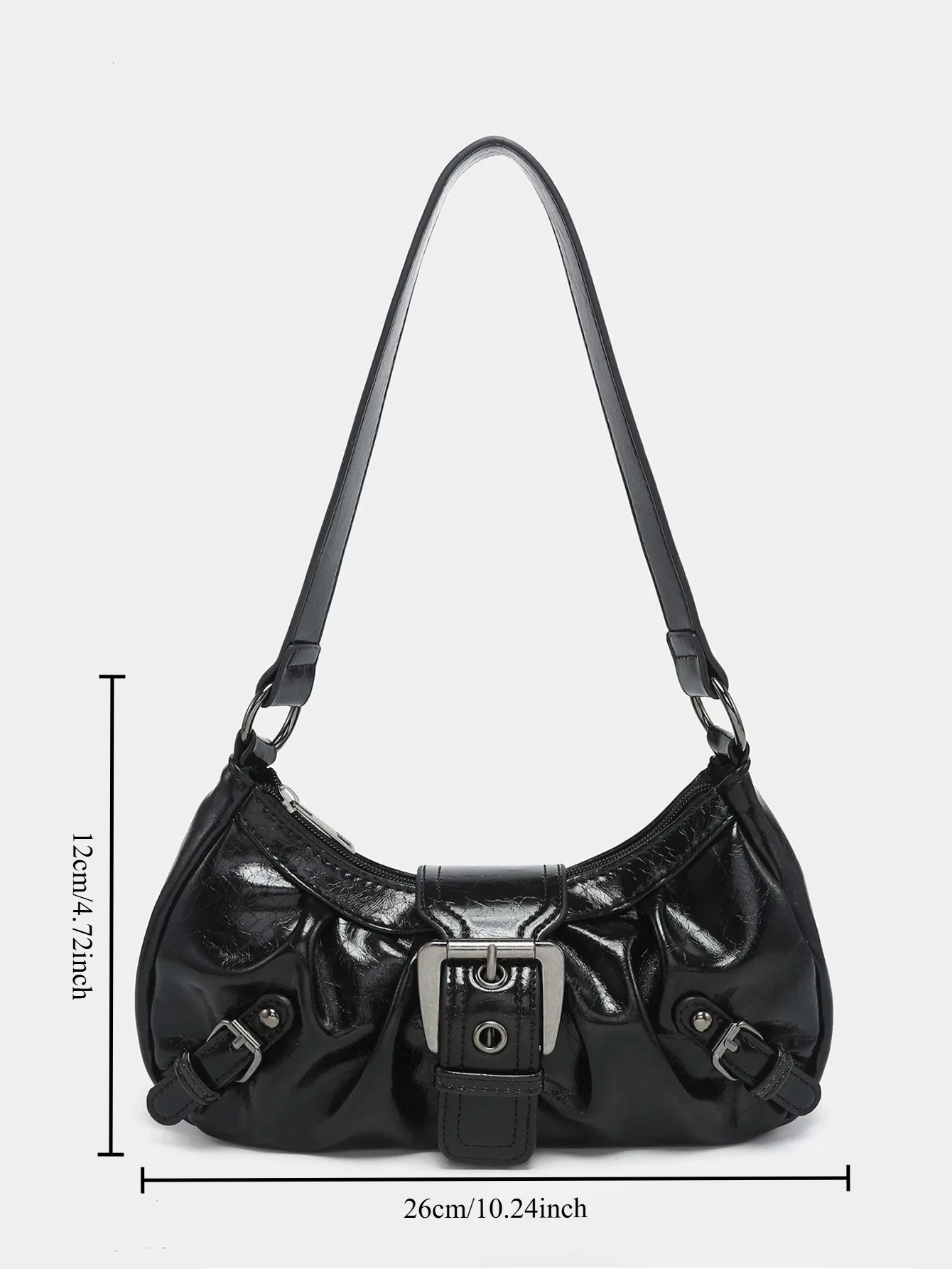 Spicy Girl Y2K Style Vintage Leather Shoulder Armpit Bag 2025 Spring Selling Maillard Retro Small y260410