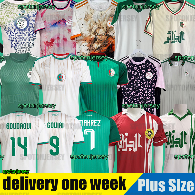 maillot algerie jersey 2026 BENRAHMA Algerie Soccer Jerseys MAHREZ BENNACER GOUIRI Algeria football shirt AMOURA kits men kids sets maillot de football 2026
