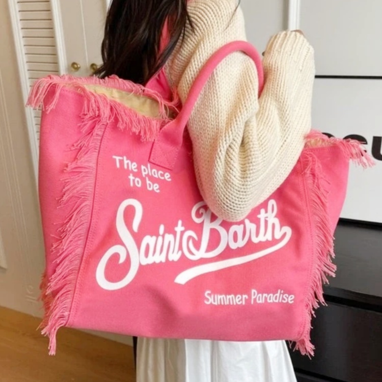 Denim canvas nylon saint barth beach tote Designer Shoulder Womens Men Handbag Luxury Clutch work computer Bag Summer Leopard Crossbody travel Shoppin