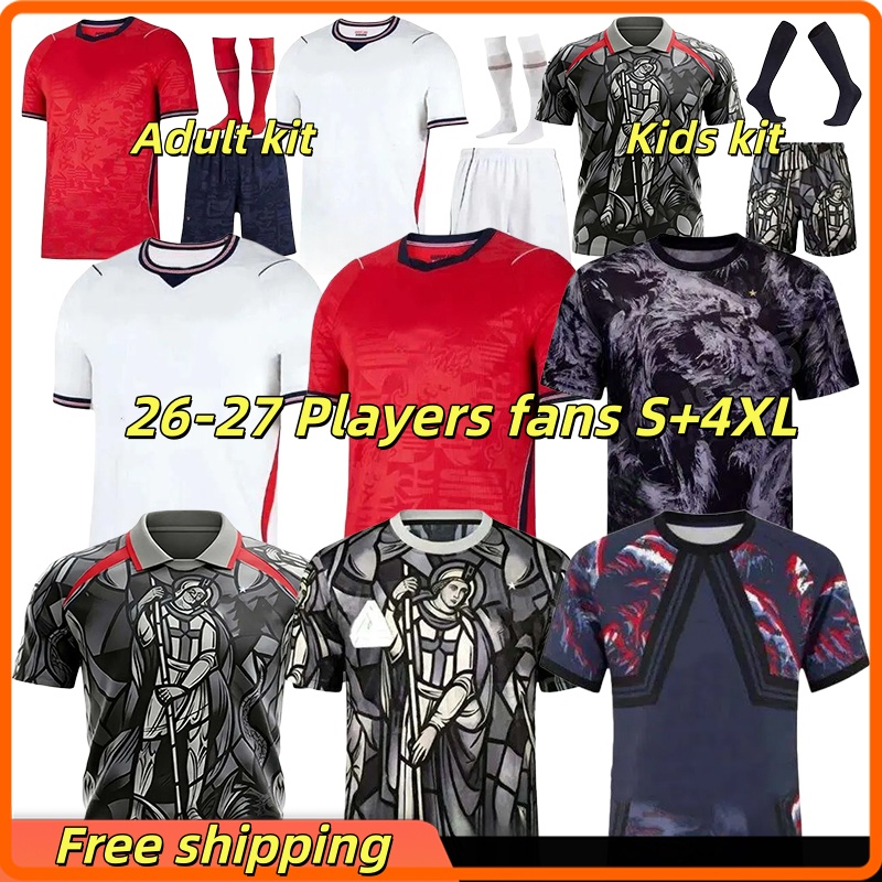 BELLINGHAM KANE England Jerseys world cup 2026 27 Football Shirt RICE SAKA FODEN RASHFORD GASCOIGNE SOUTHGATE 26 27 England Soccer Jerseys women clothes Men kids kit